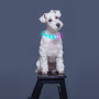 Custom Personalized Logo Usb Rechargeable Flashing Led Dog Collar RGB Light up Silicone Dog Collar Manufacturer