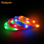 Led Silicone Dog  Collar Light up Pet Dog Necklace Glow in Dark Led Dog Collar USB Rechargeable Waterproof Glow Pet Collars