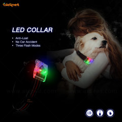 Conception en gros USB Puppy Belt Rechargeable Usb Light Up Led Collier de chien prêt à expédier pour les chiens