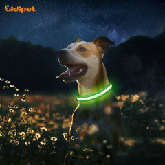 Colliers de chien LED résistants à l'eau de prix d'usine de gros pour petits chiens de taille moyenne