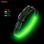 Factory Manufacturers Wholesale Nylon Reflective LED Dog Collars in bulk with Flashing Light