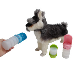 Bouteille d'eau portable pour chien Bouteille de marche pliable en silicone pour chien pour voyager en plein air