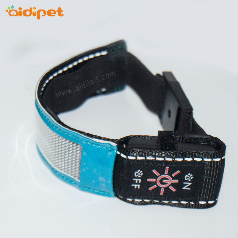 AIDI-AIDI PU Leather Display Sport Led Armband APP Control Blue tooth Connection Led Bracelets Running Armband for Phone