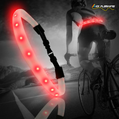 Ceinture de course LED télécommandée pour la sécurité nocturne à vélo portant une ceinture lumineuse