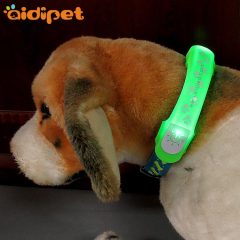 Silicone allumez la couverture de collier de chien accessoire laisse de chien lumière attacher au collier laisse sac nuit sécurité collier de chien lumière LED