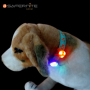 Waterproof Led Dog Clip Light Dog Collar Accessory Tag Silicone with Light Led Pet Collar Pendant