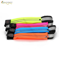 Sport Running Fanny Pack Led Sac de taille avec Light Nigh Safety Marche Jogging Fanny Pack