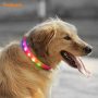 LED Lights Dog Pets Collars Adjustable Silicone Glow In Night Pet Dog Puppy Safe Luminous Flashing Collar