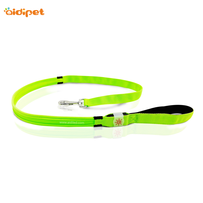 Nylon Led Leash for Dogs No Worry Lost Light Luminous Pet Collar Leash Reflective Dog Cat Lead with Led