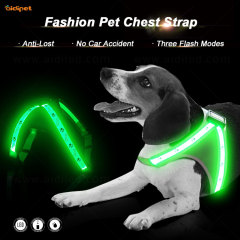 Harnais de chien mené par maille molle en nylon rechargeable imperméable durable de confort