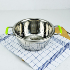 Stainless Steel Washing/Drain Basket Rice Sieving Multi-use Fruit Basket