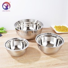 Wholesale Various Size Standard Mirror Polished Stainless Steel Nesting Mixing Bowls