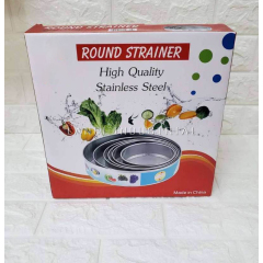 Factroy Wholesaler Round Shape Stainless Steel Fine Mesh Flour Sieve for Cake