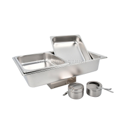 Stainless Steel Chafing Dish Square Silvery/gold Buffet Food Warmer Visual buffet  Chafing Dish