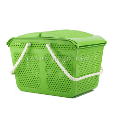 Cheap Plastic Basket Home Storage Basket with Handle