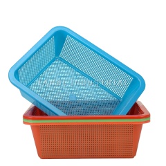 Cheap Kitchen Plastic Vegetable Food Basket Strainer with Holes