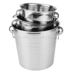 Large Stainless Steel Champagne Bucket Wine Cooler Ice Bucket with Low Price