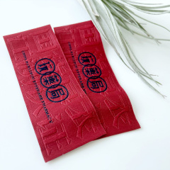 Neck Iron Heat Transfer Cloth Woven Hem Label Transparent Rubber Patch