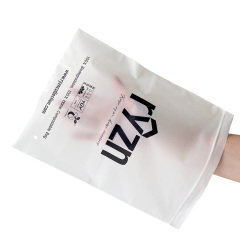 Wholesale Custom logo Frosted bag Clothes Zip Lock Self Sealing Bag Clothing Packaging Compostable Zipper Bags printed logo