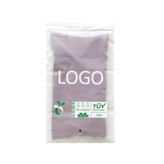 Custom Matte Print Zipper lock Poly Zipper Lock Frosted Compostable Plastic Packaging Bag For Clothes