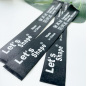 Fabric Label Silk Pillowcase Key chain Brand Tag Heat Transfer Label