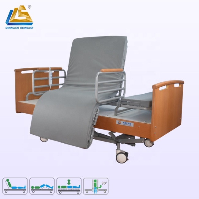 Elderly friendly rotatable homecare bed