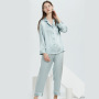 Multi-colors Women Pure Silk Pajama Set