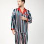 Custom Designer Print Unisex Couple's Silk Pajamas Set