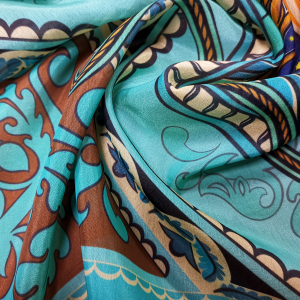 Custom Printed Silk Cotton Fabrics