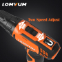 High Power Magnetic Bottom Hammer Function 12 V Electric Li ion Battery Cordless Drill