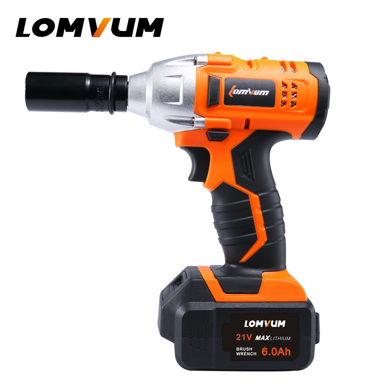 Wheel Screwdriver Electric Cordless Impact Wrench With LED Light