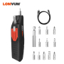Lomvum 3.6V USB Charging mini electric cordless screwdriver multi functional Handheld power drill sets