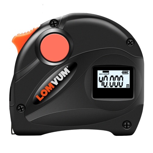 LOMVUM Measuring Tape With Laser Digital Rangefinder