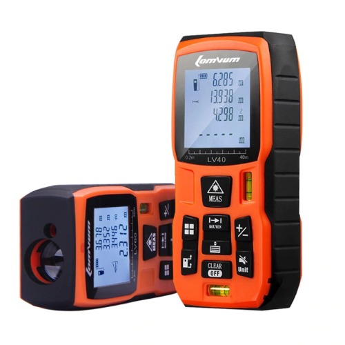 LOMVUM laser distance meter Rangefinder Mini Digital hand holder tape distance measure