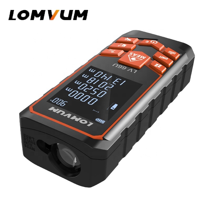 LOMVUM Hot Sales LV66U Auto Level Rangefinder Analysis Measuring Digital Laser Distance Meters