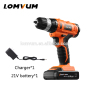 21V Cordless Rechargeable Lithium Battery Drilling Power Electric Drills Machine