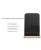Original XIAOMI 55W Wireless Charger vertical air-cooled flash charging safety protection charger 5g on-the-go, compatible with Mi 10 Extreme Edition/11, 100% full in 40 minutes