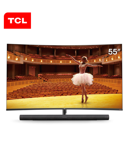 TCL 55C7 55-inch 4K ultra-high-definition smart curved LED LCD TV 136% high color gamut TV