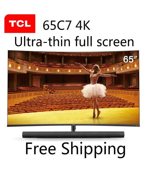 TCL 65C7 55-inch 4K ultra-high-definition smart curved LED LCD TV 136% high color gamut TV