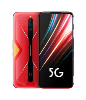 Stock Original Red Magic 5G Gaming Teléfono móvil Android 10 Snapdragon 865 Red Magic 6.65 `` AMOLED Turbo 64MP Huella digital 4500mah HDMI