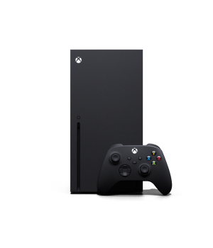 Nueva consola de videojuegos Xbox Series X 1TB de Microsoft, consola de juegos de pollo para TV doméstica con mango negro