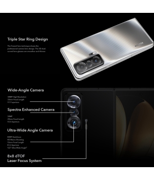 Оригинальный новый складной флагш Honor Magic V 5G 7.9-дюймовый складной экран Screem 512 ГБ 12 ГБ RAM Snapdragon 8 50-мегапиксельная камера Octa Core Android 12 Magic UI 6 Смартфон