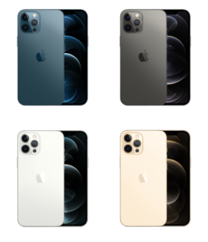 Новинка 2020 года, гарантия подлинности iPhone 12 Pro + новый продукт, фарфоровая панель из фарфора, 6.1 дюйма, дисплей Super Retina XDR, 512 ГБ, A14 Bionic, iOS 14, смартфон Siri