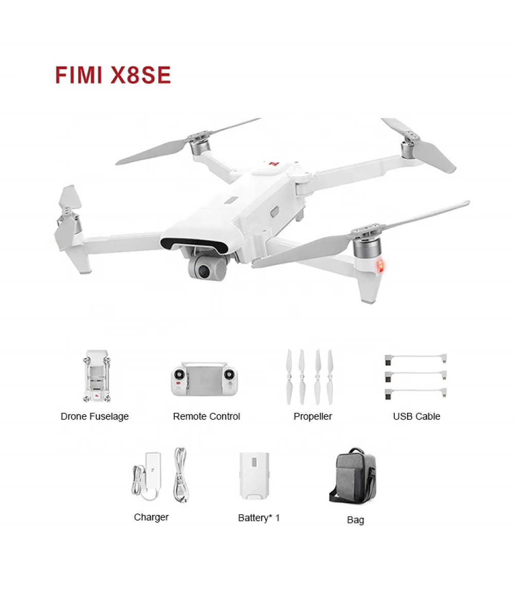 FIMI X8SE drone HD 4K FPV Camera Drone 3-Axis Gimbal 8KM control GPS 4K Camera HDR GPS aerial quadcopter X8SE 2020 International Express carrier