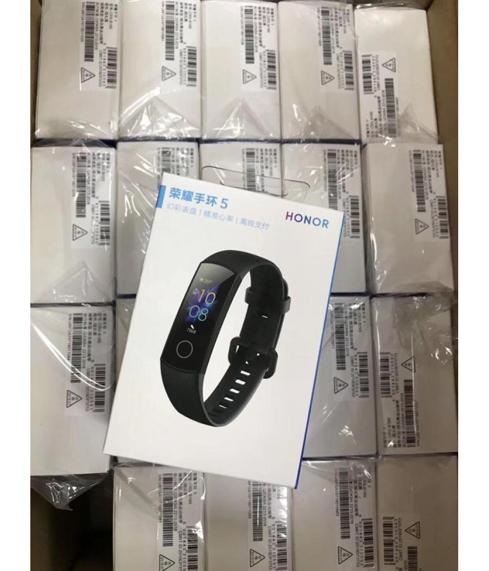 Original Huawei Honor Band 5 Touch Screen Swim Oximeter Touch Screen Magic Color Swim Heart Rate Detect Sleep Nap Honor Band 5 Smart Wristband