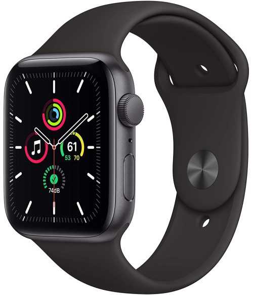 New Apple Watch SE (GPS, 44mm) space gray aluminum metal case; multifunctional heart rate phone business sports watch in stock