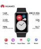 2021 [New Product] HUAWEI WATCH FIT 1.64-inch AMOLED color large screen 10 days battery life + fast charge 96 sports modes 50 meters waterproof Smart heart rate sleep blood oxygen monitoring Obsidian black