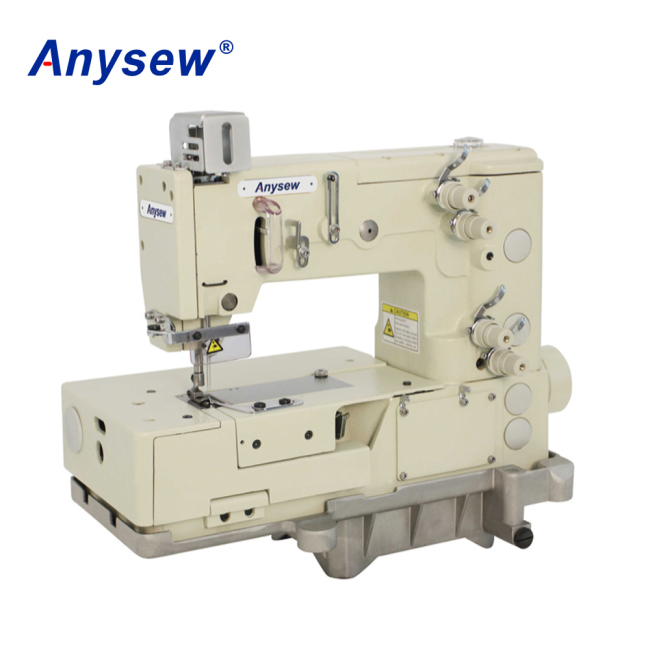 AS1302-4W Flat-bed Double Chain Stitch Picotting Sewing Machine Foggoting Zigzag Machine
