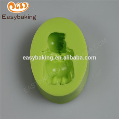 Wholesale different shaped customize sleeping baby girl silicone soap mould