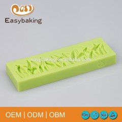 Latest Sugar Craft Grass Seamless Splicing Silicone Mold For Cake Side Decoration